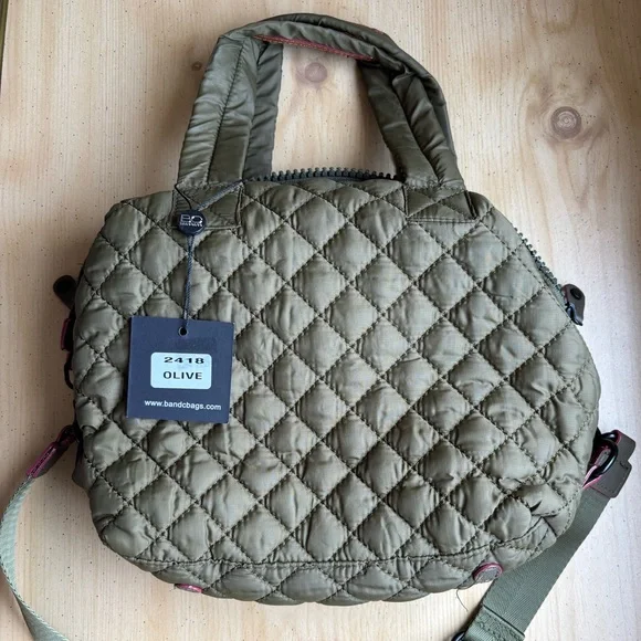BC Handbags Quilted Crossbody Tote – Olive Green (NWT) - Picture 2 of 10